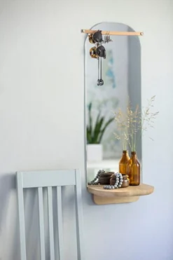 Tapio Anttila Collection Renki Peili, Tammi - Uusionahka -Muuto HalpaShop 05 021500 Renki mirror 4