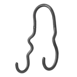 Ferm LIVING Curvature Tuplakoukku, Musta Messinki