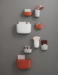 Normann Copenhagen Pocket Säilytin 1, Vaaleanharmaa -Muuto HalpaShop 3820 Pocket Organizer 3Colors Kids