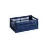 HAY Colour Crate Kori, S, Kierrätysmuovi, Dark Blue