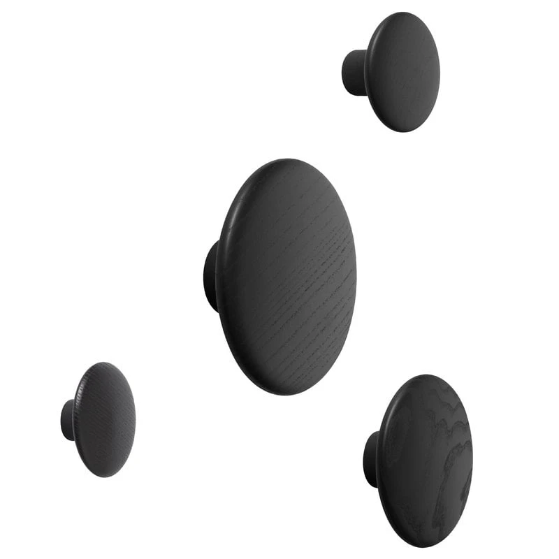 Muuto Dots Wood Ripustin, Musta 3 Muuto Dots Wood Ripustin, Musta - Image 3