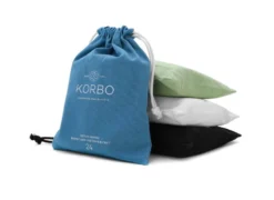 Korbo Basket Liner 16 L, Musta -Muuto HalpaShop Basket liners all colors blue front 2