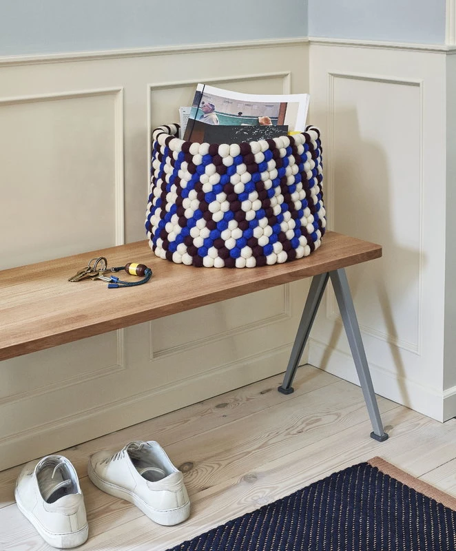 HAY Bead Kori, 40 Cm, Burgundi - Sininen - Valkoinen 3 HAY Bead Kori, 40 Cm, Burgundi - Sininen - Valkoinen - Image 3