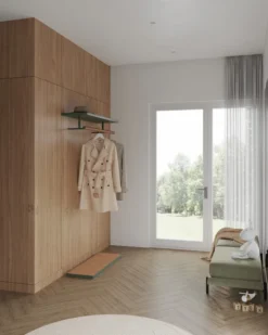 Asplund Belle Naulakko, 120 Cm, Vihreä -Muuto HalpaShop Belle Coat Rack Shoe Green Khaki Plate Broberg Ridderstre 3D Asplund Hallway