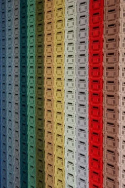 HAY Colour Crate Kori, S, Kierrätysmuovi, Dusty Blue -Muuto HalpaShop HAY Colour Crate family 04