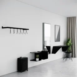 Nichba HangSys Seinänaulakko, Keskikokoinen, Musta -Muuto HalpaShop HOTEL SETUP