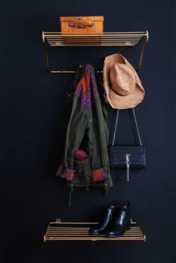 Maze Shoe Shelf Kenkäteline, Messinki 7 Maze Shoe Shelf Kenkäteline, Messinki -Muuto HalpaShop Hat Rack Sho SHelf28300dpi29