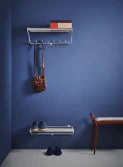 Maze Shoe Shelf Kenkäteline, Valkoinen 10 Maze Shoe Shelf Kenkäteline, Valkoinen -Muuto HalpaShop Hat Rack Shoe Shelf White 300 DPI