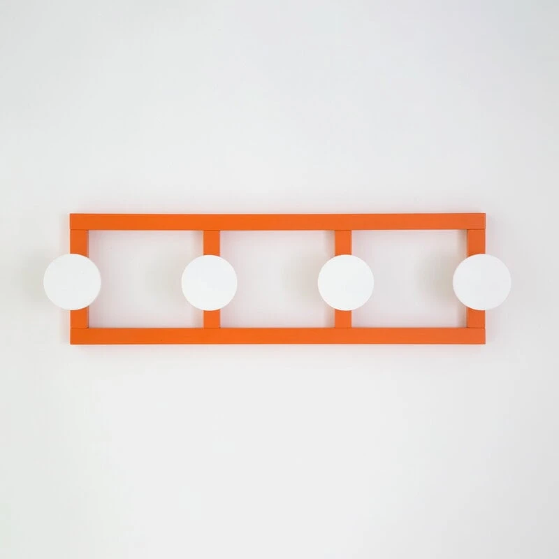 Raawii Hook 2 Naulakko, Keskikokoinen, Pure Orange - Signal White 5 Raawii Hook 2 Naulakko, Keskikokoinen, Pure Orange - Signal White - Image 5