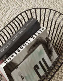 MENU Ribbon Kori, Musta -Muuto HalpaShop MENU Ribbon Basket Gravel Rug 3