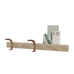 Muuto Avail Seinänaulakko, Tammi - Kuparinruskea -Muuto HalpaShop Plank coat rack oak copper brown w styling Muuto 5000x5000 hi res